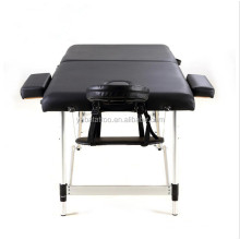 Lit de massage pliant portable tatouage de thérapie de spa réglable Lit table de massage de salon de beauté avec boîtier de transport